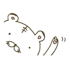 Baby white tiger's life ,a lion at home. sticker #9467005