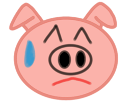 Big pig face sticker #9467008