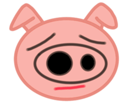Big pig face sticker #9467009