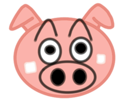 Big pig face sticker #9467011