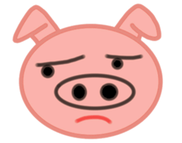 Big pig face sticker #9467013