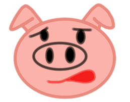 Big pig face sticker #9467017