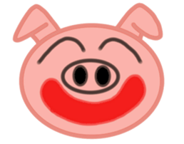 Big pig face sticker #9467021