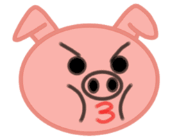 Big pig face sticker #9467023