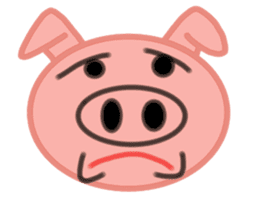 Big pig face sticker #9467026