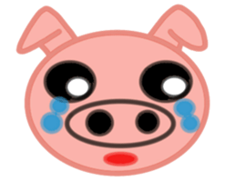 Big pig face sticker #9467027