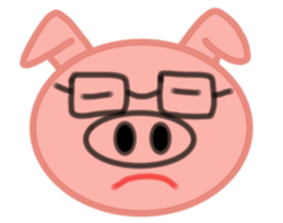 Big pig face sticker #9467028