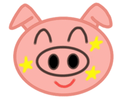 Big pig face sticker #9467029