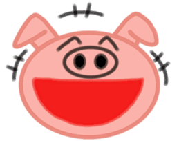 Big pig face sticker #9467035