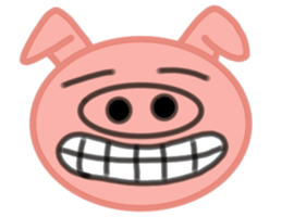 Big pig face sticker #9467039