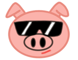 Big pig face sticker #9467041