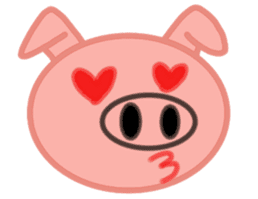 Big pig face sticker #9467044