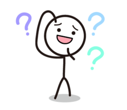 Pretty stick figure sticker sticker #9467122