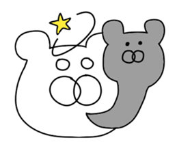 Bear wearing overalls sticker #9467663