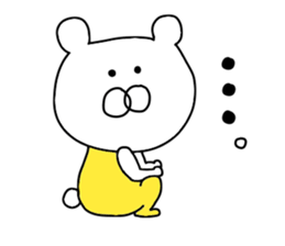 Bear wearing overalls sticker #9467666