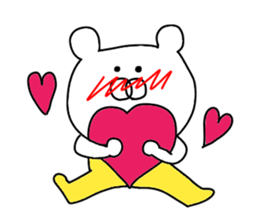 Bear wearing overalls sticker #9467670