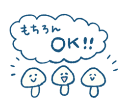 Natural mushrooms stickers sticker #9469410