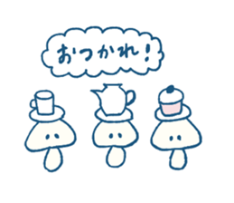 Natural mushrooms stickers sticker #9469412