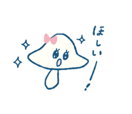 Natural mushrooms stickers sticker #9469417