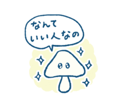 Natural mushrooms stickers sticker #9469421