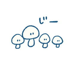 Natural mushrooms stickers sticker #9469436