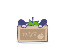 Mizu-nasu Dog - mini sticker #9469485