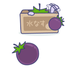 Mizu-nasu Dog - mini sticker #9469486