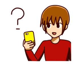 smartphone game man sticker #9469491