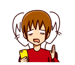 smartphone game man sticker #9469497
