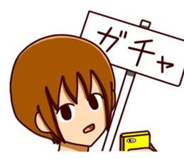 smartphone game man sticker #9469509