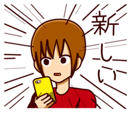 smartphone game man sticker #9469515