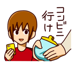 smartphone game man sticker #9469526