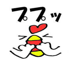 Large Font Deca big chicken basic set sticker #9469565