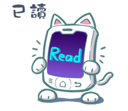 Mobile-Cat sticker #9470614