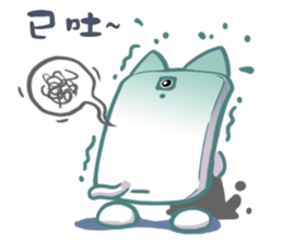 Mobile-Cat sticker #9470620