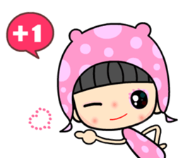 The dreamming girl sticker #9470819