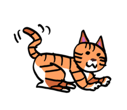 Clutter of cats sticker #9471146