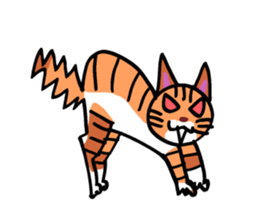 Clutter of cats sticker #9471158