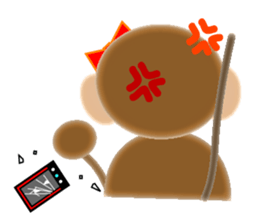 Sticker of 2016 zodiac girl monkey sticker #9471467