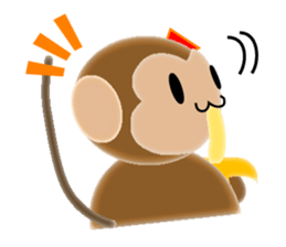 Sticker of 2016 zodiac girl monkey sticker #9471474