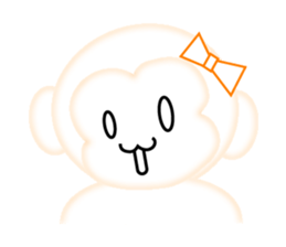 Sticker of 2016 zodiac girl monkey sticker #9471481