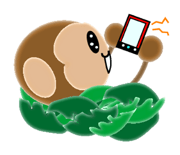 Sticker of 2016 zodiac girl monkey sticker #9471486