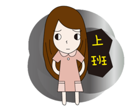 Nurse 's ups and downs sticker #9471661