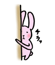 The rabbit with a long hand sticker #9471721