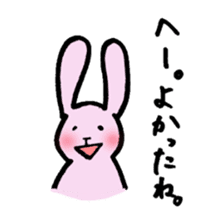 The rabbit with a long hand sticker #9471723
