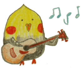 Cockatiel & Budgerigar (Hand-painted) sticker #9471898