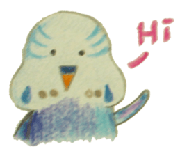 Cockatiel & Budgerigar (Hand-painted) sticker #9471900