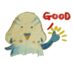 Cockatiel & Budgerigar (Hand-painted) sticker #9471905