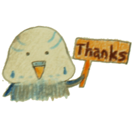 Cockatiel & Budgerigar (Hand-painted) sticker #9471906