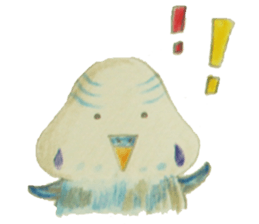 Cockatiel & Budgerigar (Hand-painted) sticker #9471908